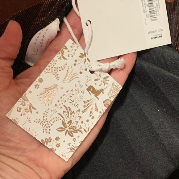 Lauren Conrad Copper Pleated Skirt NWT - Picture 6 of 8